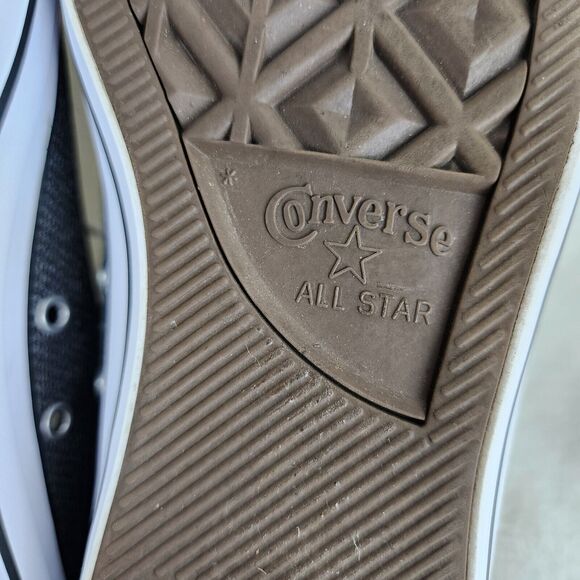 Converse All Star Mid Top Grey Canvas Lace Up Skate Shoes Size Mens 8 Women 10 - Picture 10 of 15